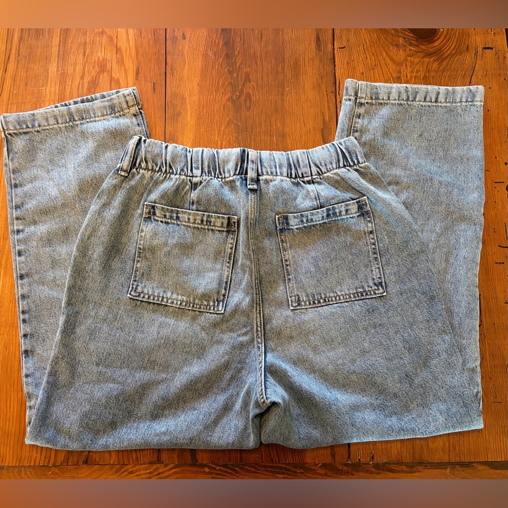 Gap drawstring wide leg denim, size medium - Picture 6 of 7